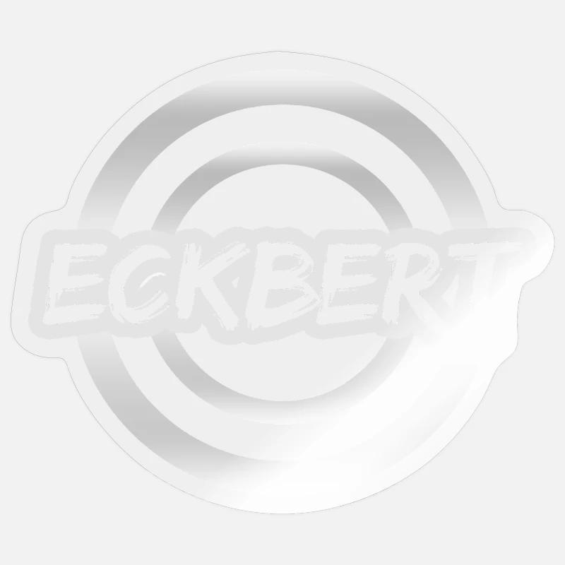 Geschenk für Eckbert - Sticker Größe S (10 x 10 cm) - Transparent glänzend