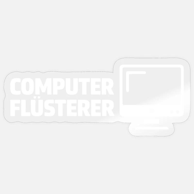 Computer Whisperer - Sticker size S (10 x 10 cm) - transparent glossy