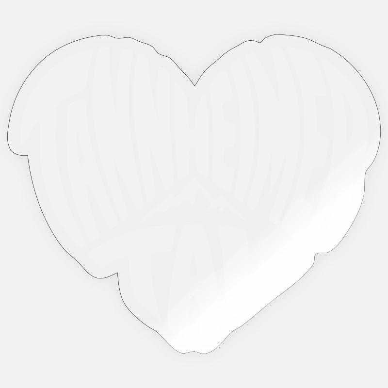 Tannheimer Tal Heart Shape Mountain Logo Sticker size S (10 x 10 cm)