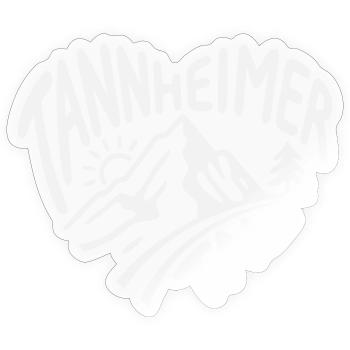 Tannheimer Tal Mountain Trail - Sticker size S (10 x 10 cm) - transparent glossy - Front