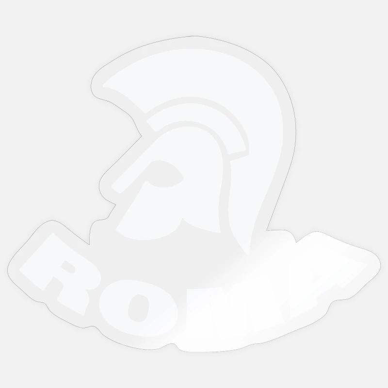 Rom - Sticker taille S (10 x 10 cm) - brillant transparent