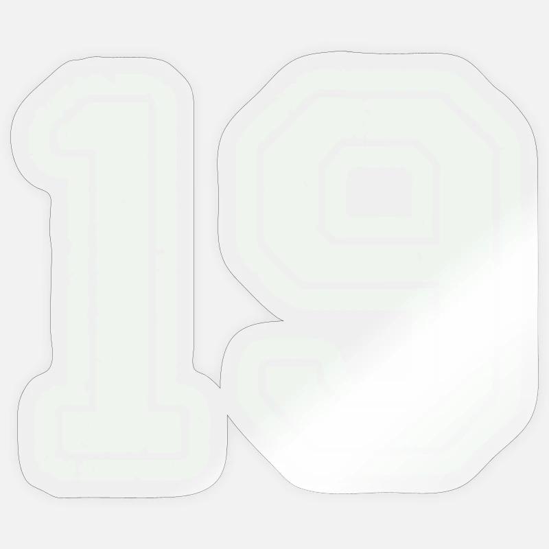 19 - Sticker taille S (10 x 10 cm) - brillant transparent