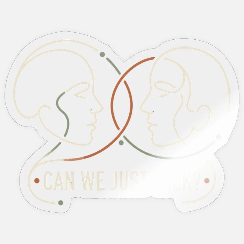 Contre la division - Sticker taille S (10 x 10 cm) - brillant transparent