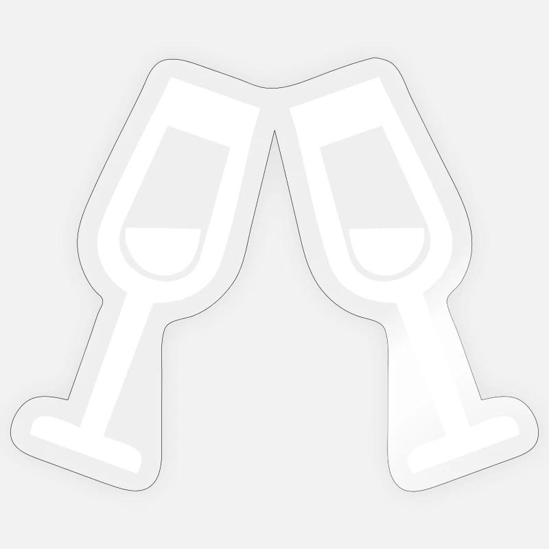 Gläser Sticker Größe S (10 x 10 cm)