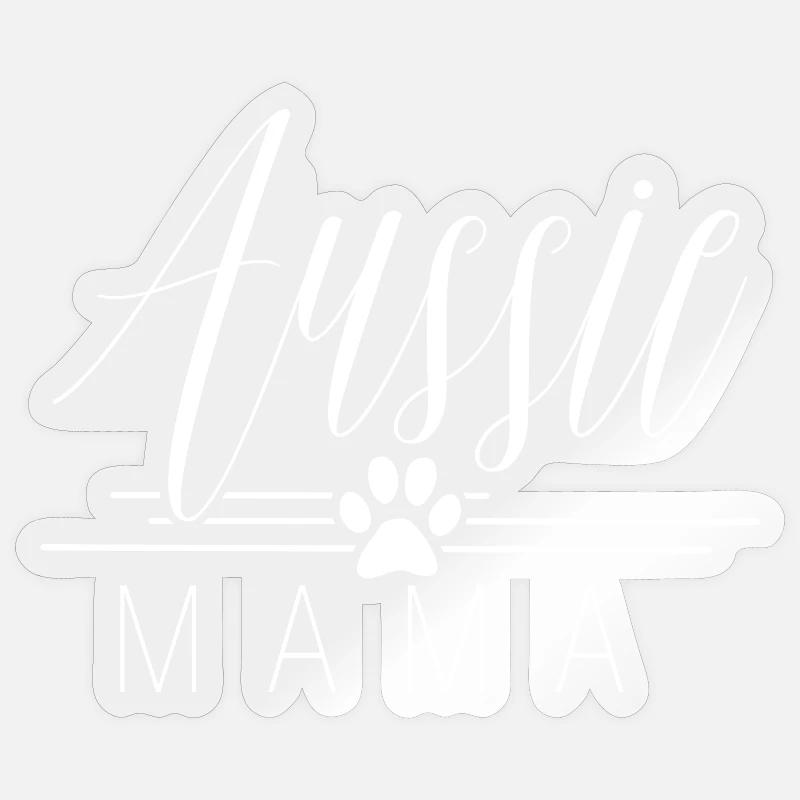Australien Shepherd Aussie Mama Sticker taille S (10 x 10 cm)