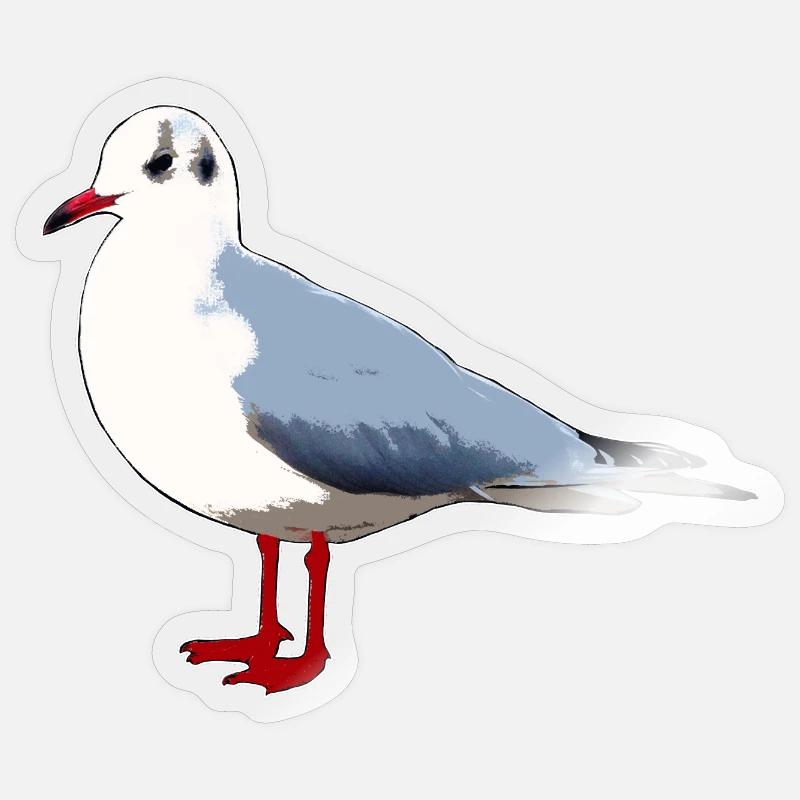 Möwe Sticker Größe S (10 x 10 cm)