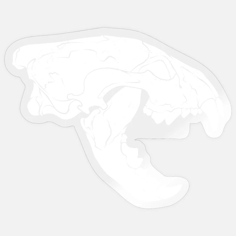 Wolverine Schädel Sticker Größe S (10 x 10 cm)