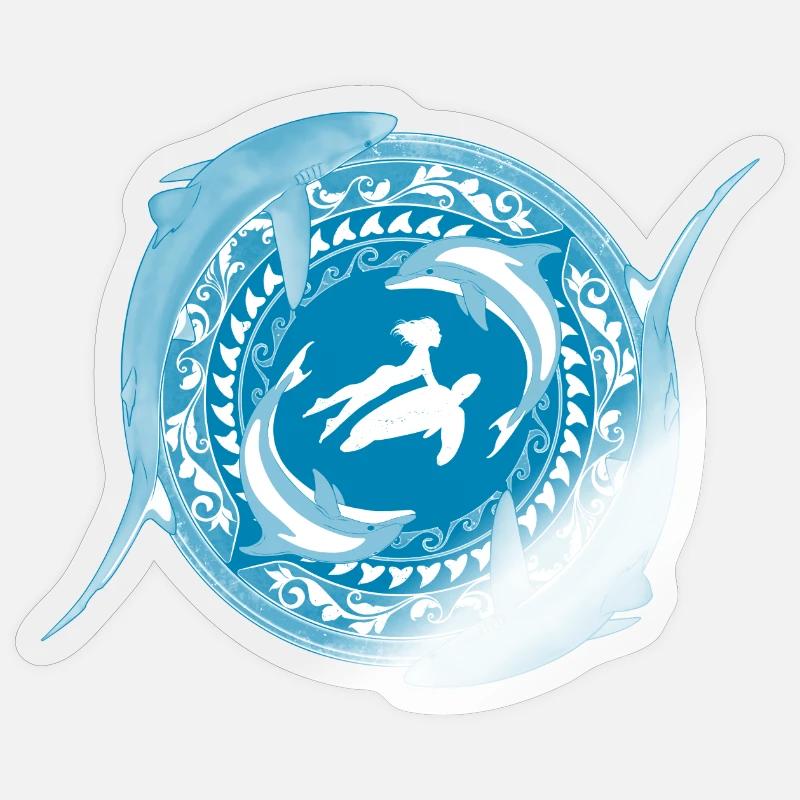 Kind von Poseidon Sticker Größe S (10 x 10 cm)