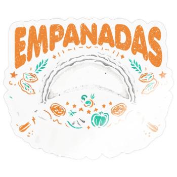 Empanadas - Perfect gift for foodies - Sticker size S (10 x 10 cm) - transparent glossy - Front