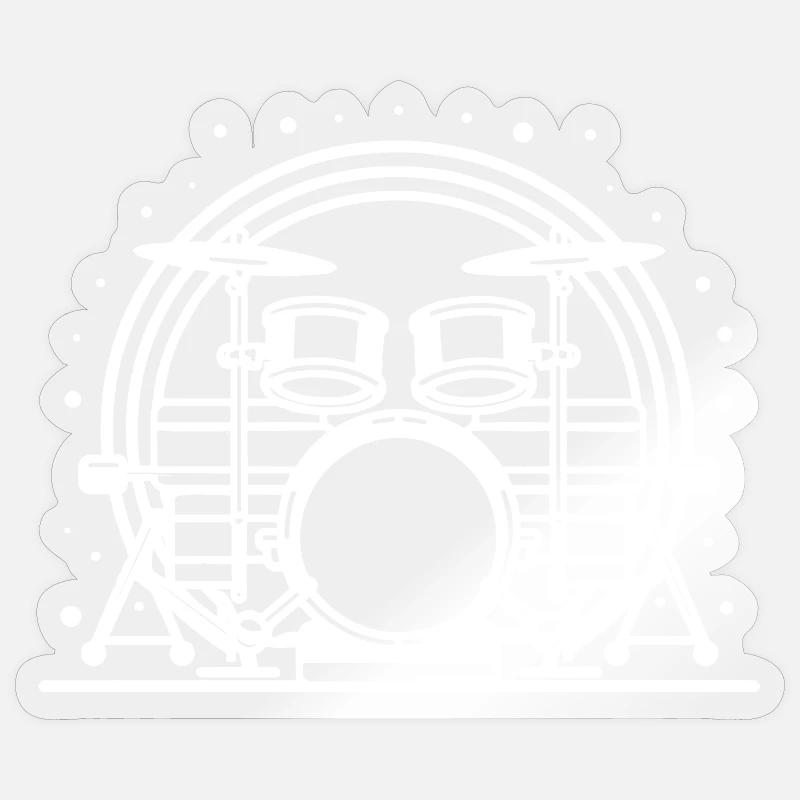 Percussion Sticker size S (10 x 10 cm)