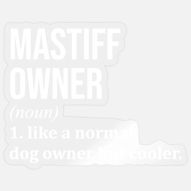 Mâtin - Sticker taille S (10 x 10 cm) - brillant transparent