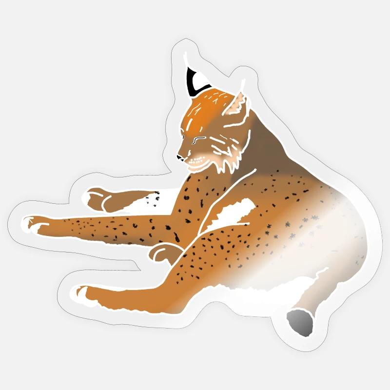 Luchs Sticker Größe S (10 x 10 cm)
