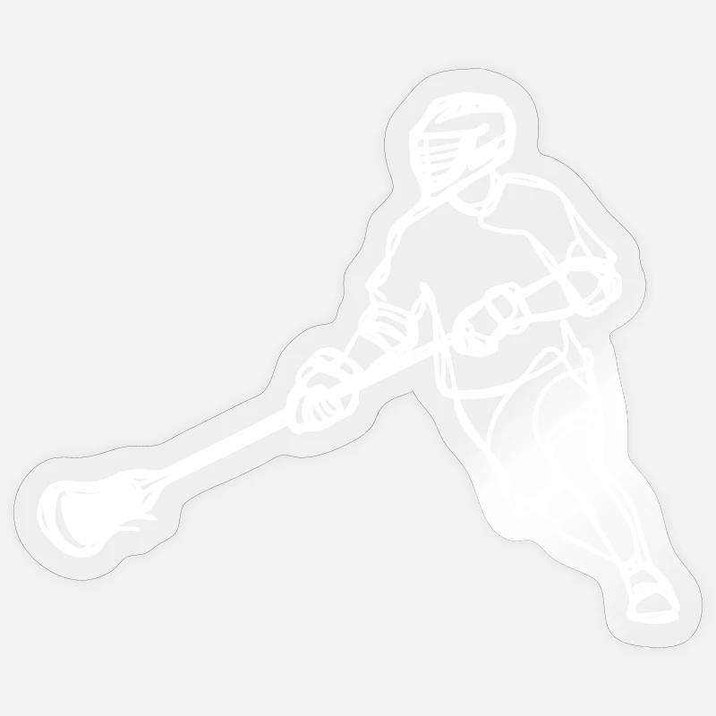 Joueurs de crosse Sticker taille S (10 x 10 cm)