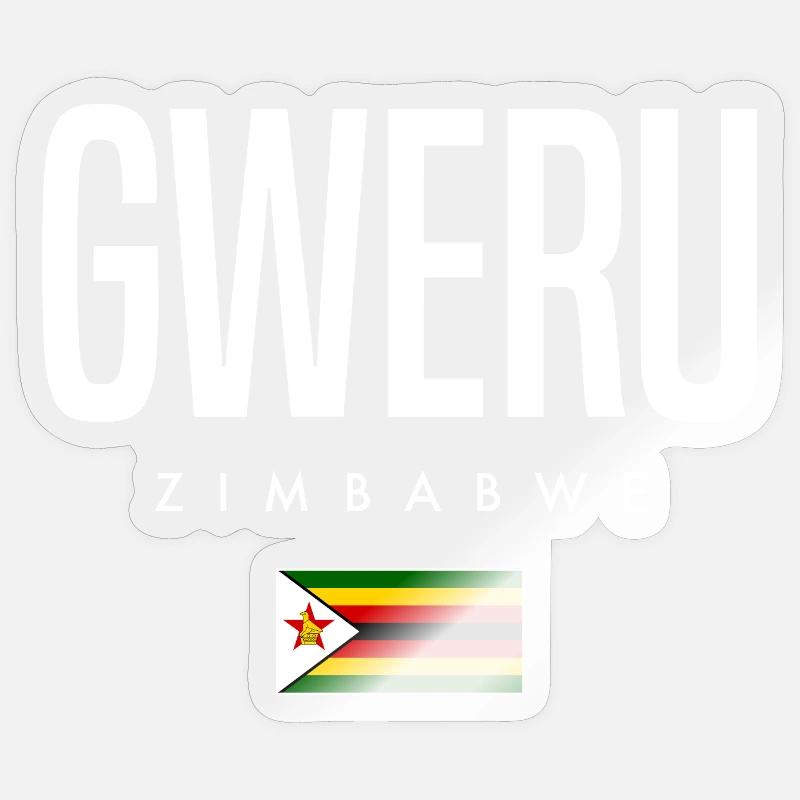 Gweru Zimbabwe - Sticker size S (10 x 10 cm) - transparent glossy