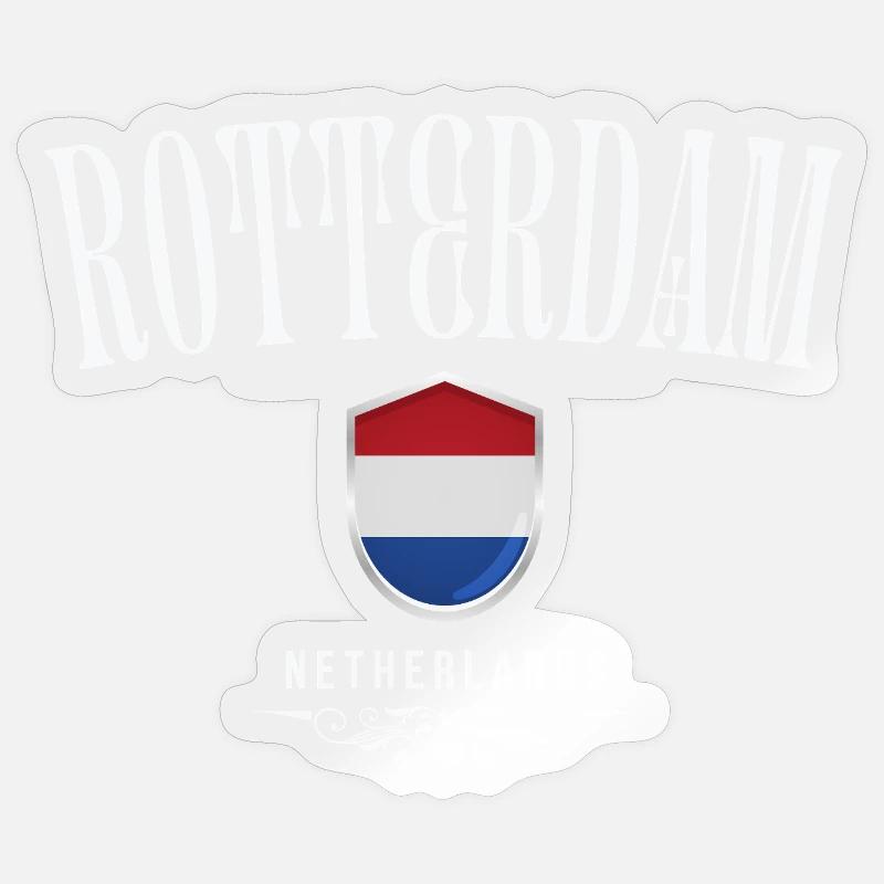 Amo Rotterdam, Rotterdam, Pays-Bas - Sticker taille S (10 x 10 cm) - brillant transparent