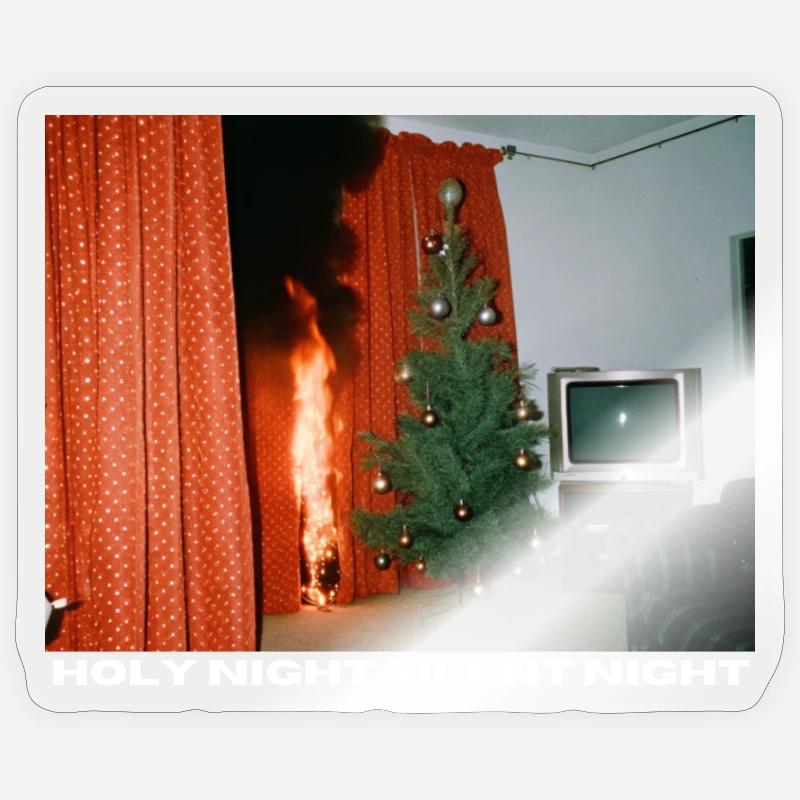 Holy Night with a difference - Chaotic Christmas Sticker size S (10 x 10 cm)
