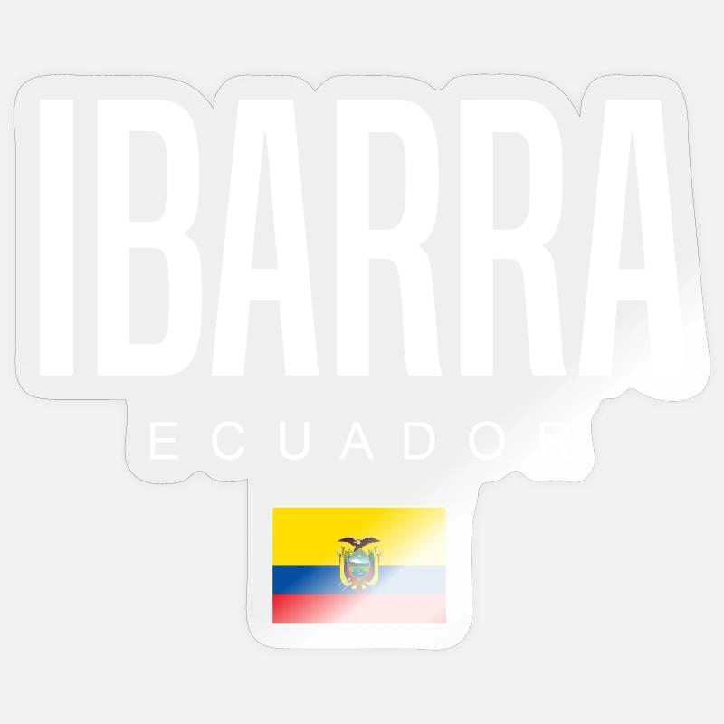 Ibarra Ecuador Ecuadorians - Sticker size S (10 x 10 cm) - transparent glossy