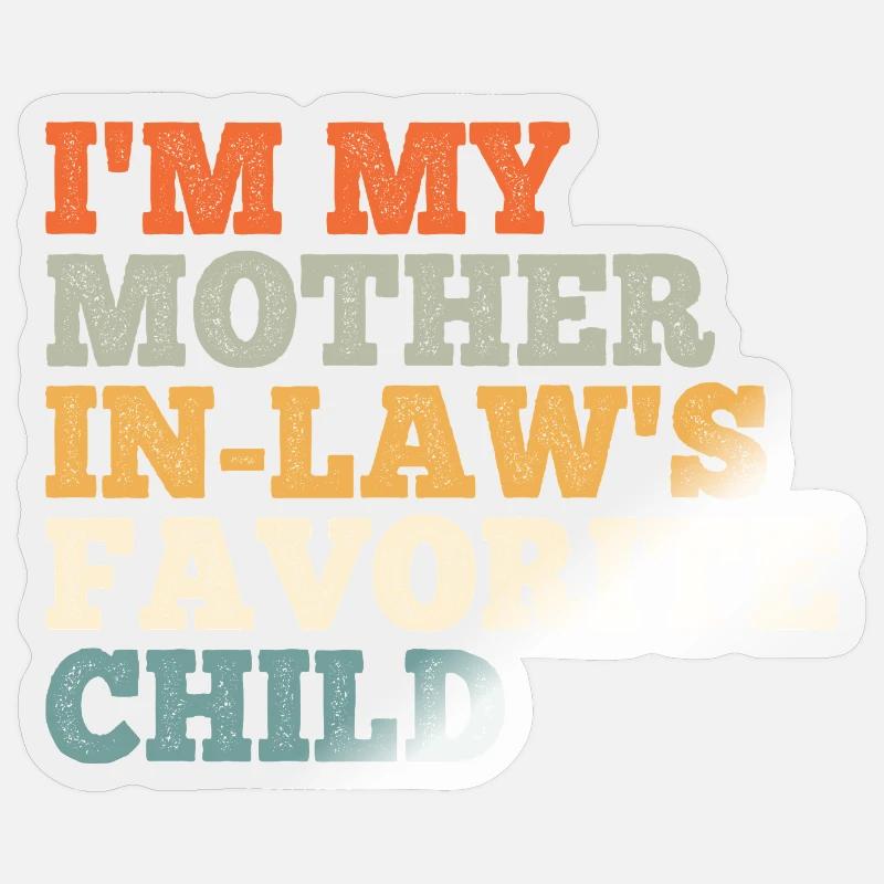 Das Lieblingskind der Stiefmutter - Sticker Größe S (10 x 10 cm) - Transparent glänzend