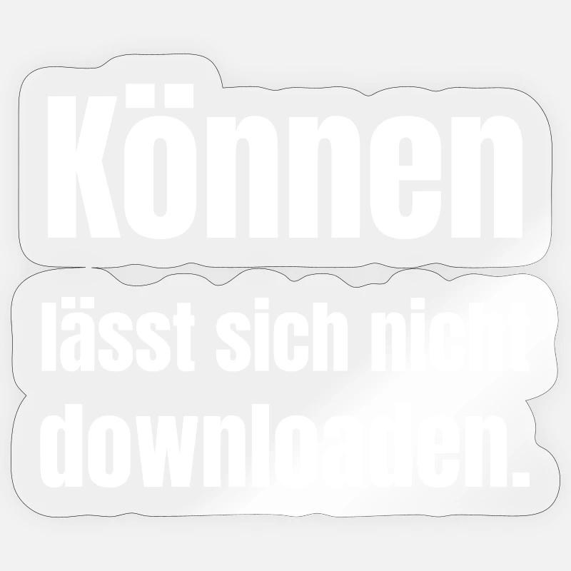 Konen cannot be downloaded - Sticker size S (10 x 10 cm) - transparent glossy