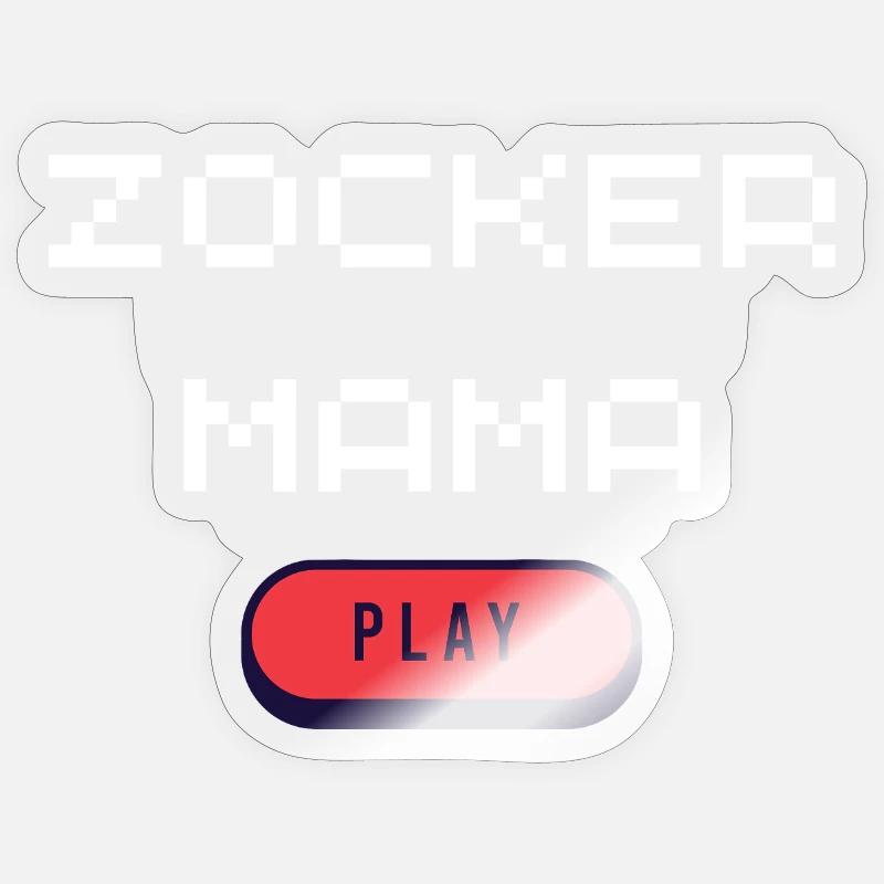 Zocker Mama Sticker Größe S (10 x 10 cm)