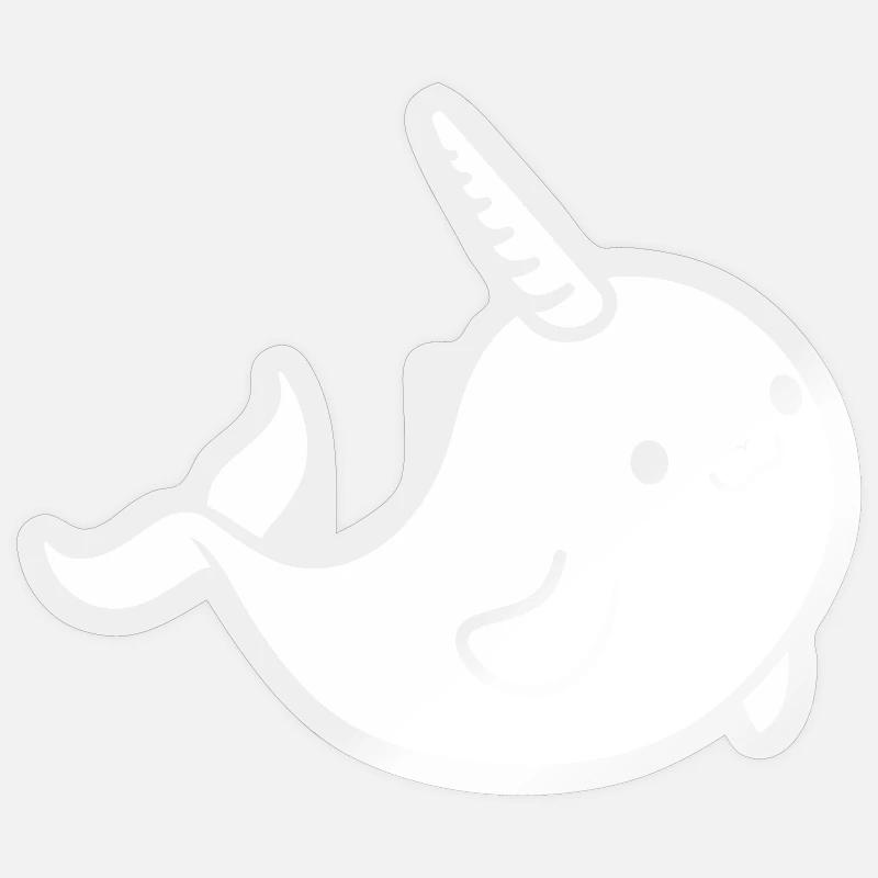 narval Sticker taille S (10 x 10 cm)