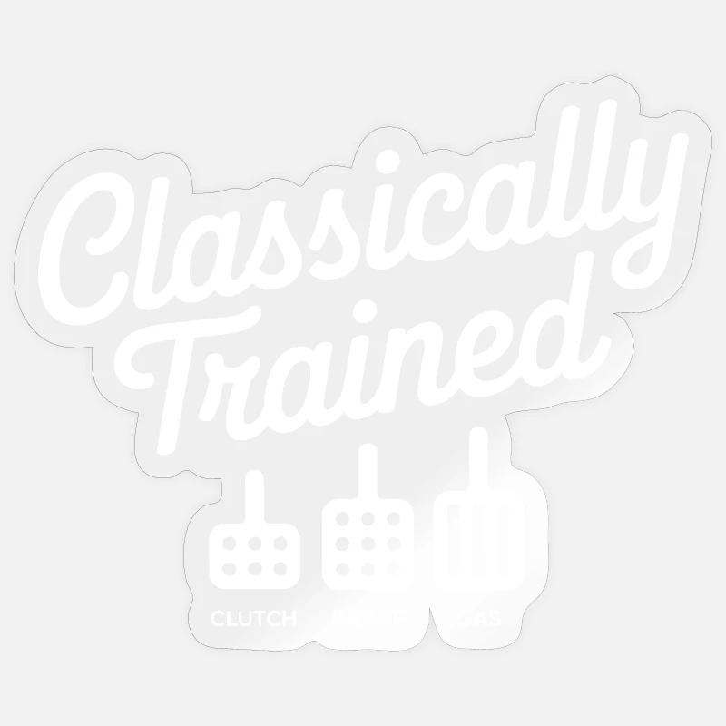 Classically Trained Petrolhead KFZ Mechaniker Sticker Größe S (10 x 10 cm)