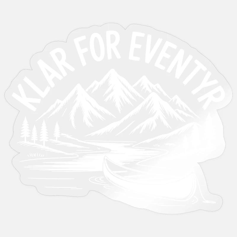 Eventyr Backpacking Vandring Sticker size S (10 x 10 cm)