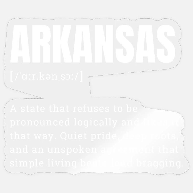 Arkansas Bold State Pride Sticker size S (10 x 10 cm)