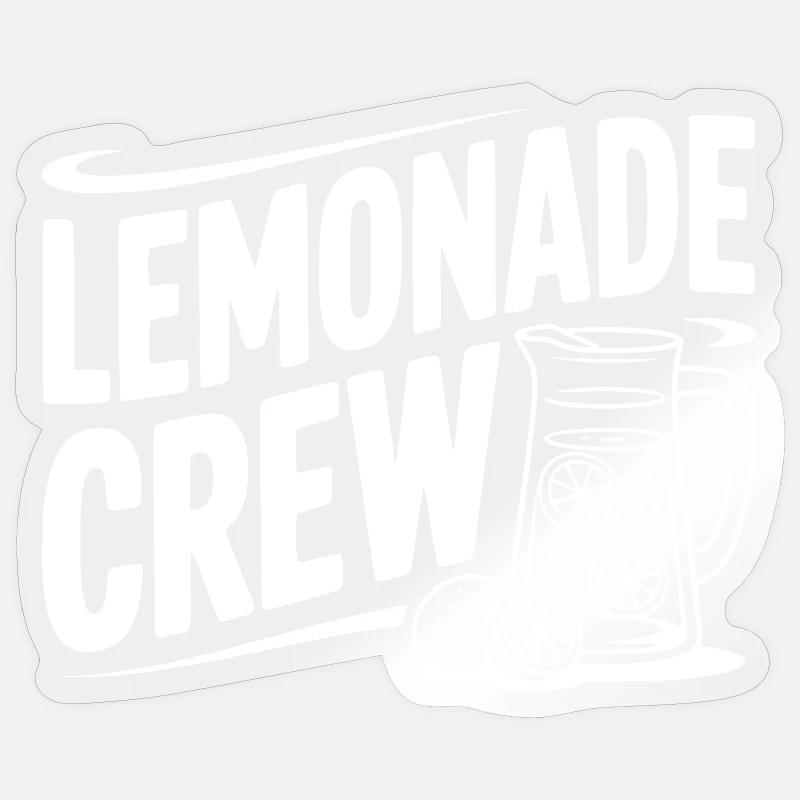 Équipage Lemonade - Sticker taille S (10 x 10 cm) - brillant transparent