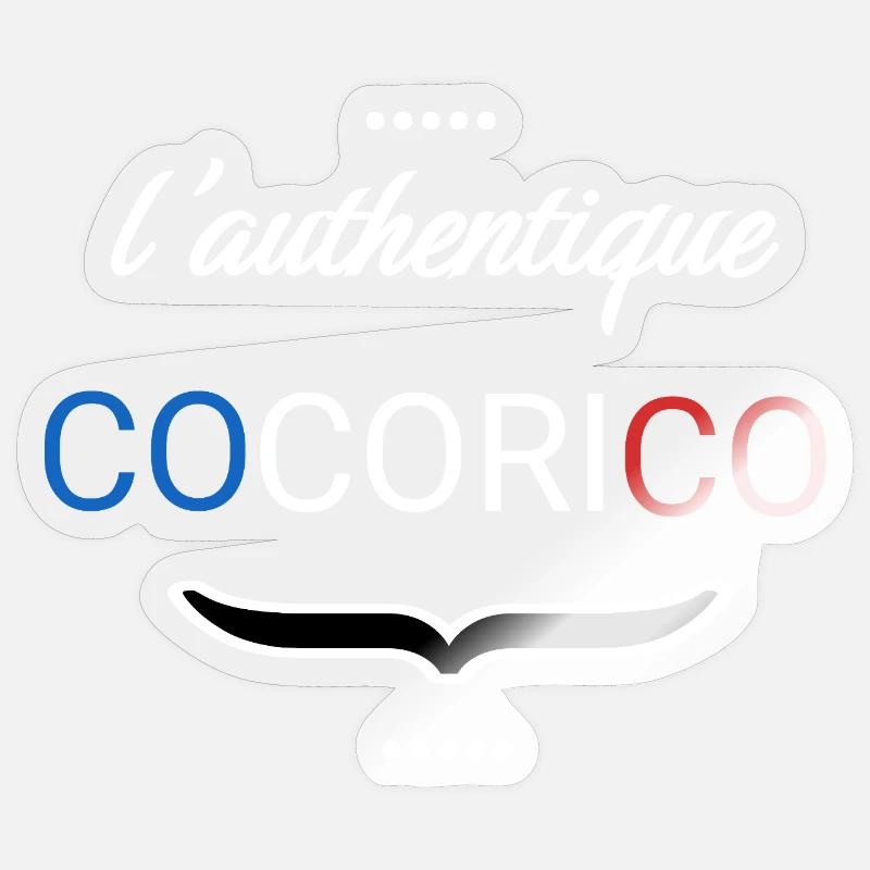 COCORICO - AUTHENTIQUE SWEAT  Sticker taille S (10 x 10 cm)