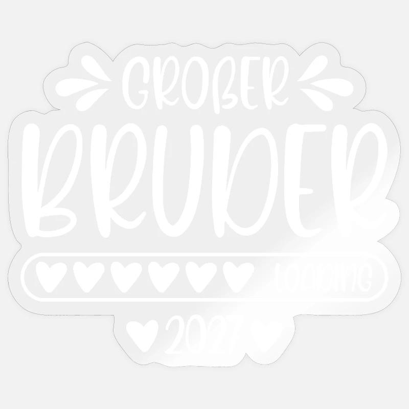 Big Brother 2027 loading - Sticker size S (10 x 10 cm) - transparent glossy