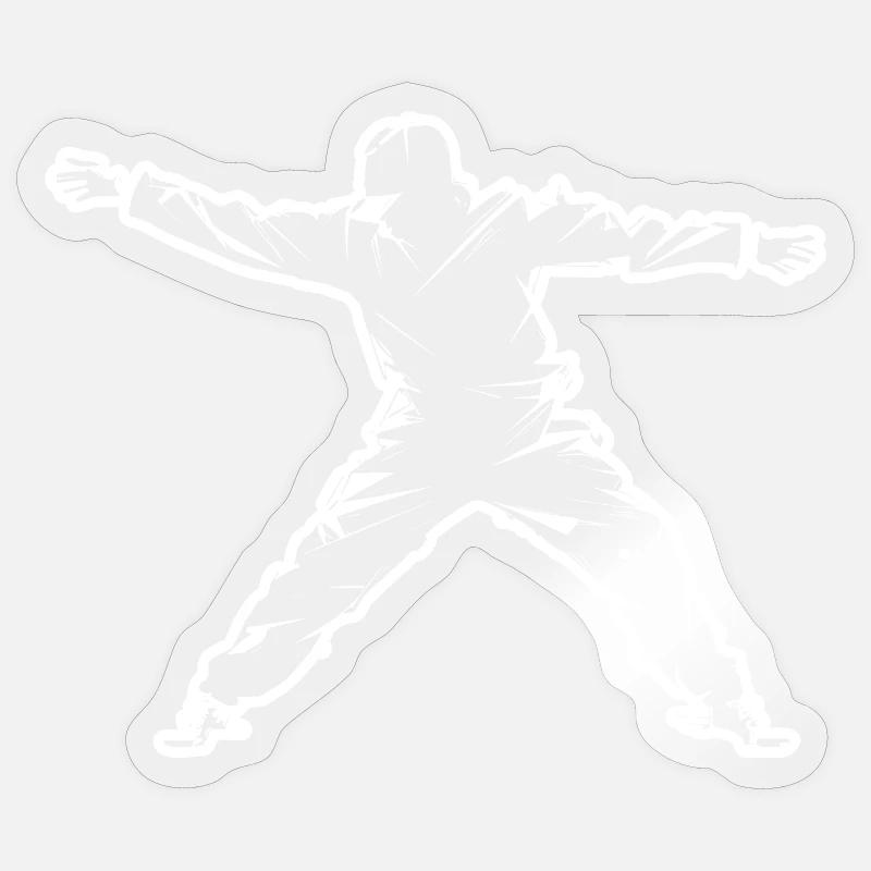 Breakdancers - Sticker size S (10 x 10 cm) - transparent glossy