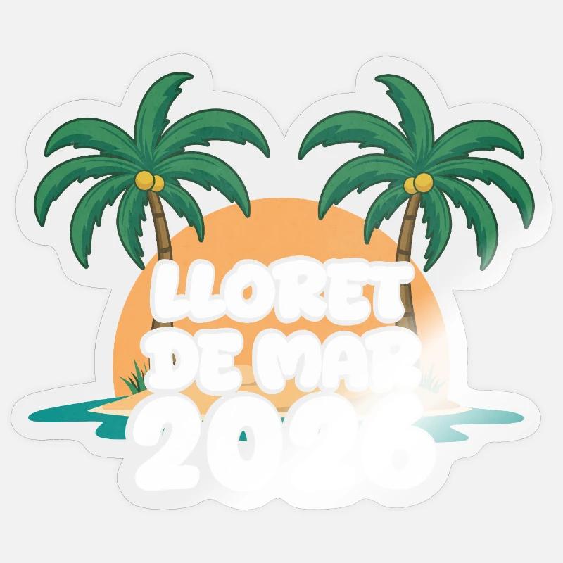 Lloret De Mar 2026 - Sticker Größe S (10 x 10 cm) - Transparent glänzend