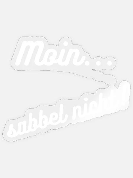 Heimatliebe Nord/ Moin - Sticker Größe S (10 x 10 cm) - Transparent glänzend