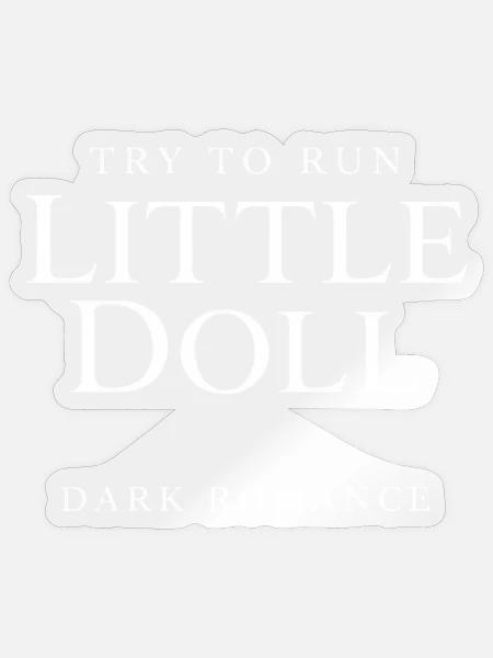 Little Doll Dark Romance - Sticker Größe S (10 x 10 cm) - Transparent glänzend