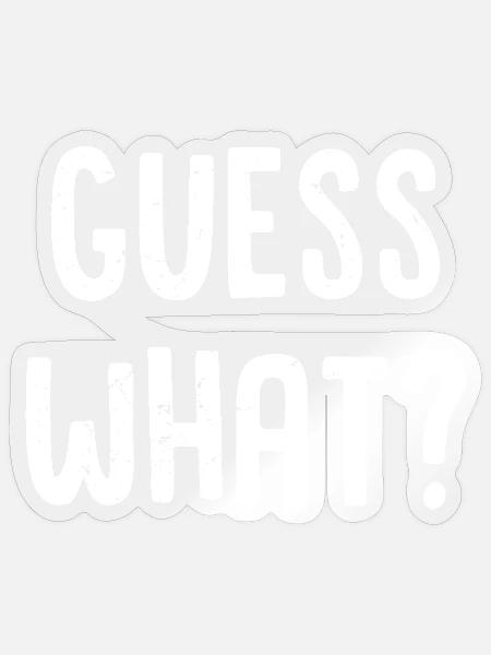 erraten Sie, was - Sticker Größe S (10 x 10 cm) - Transparent glänzend