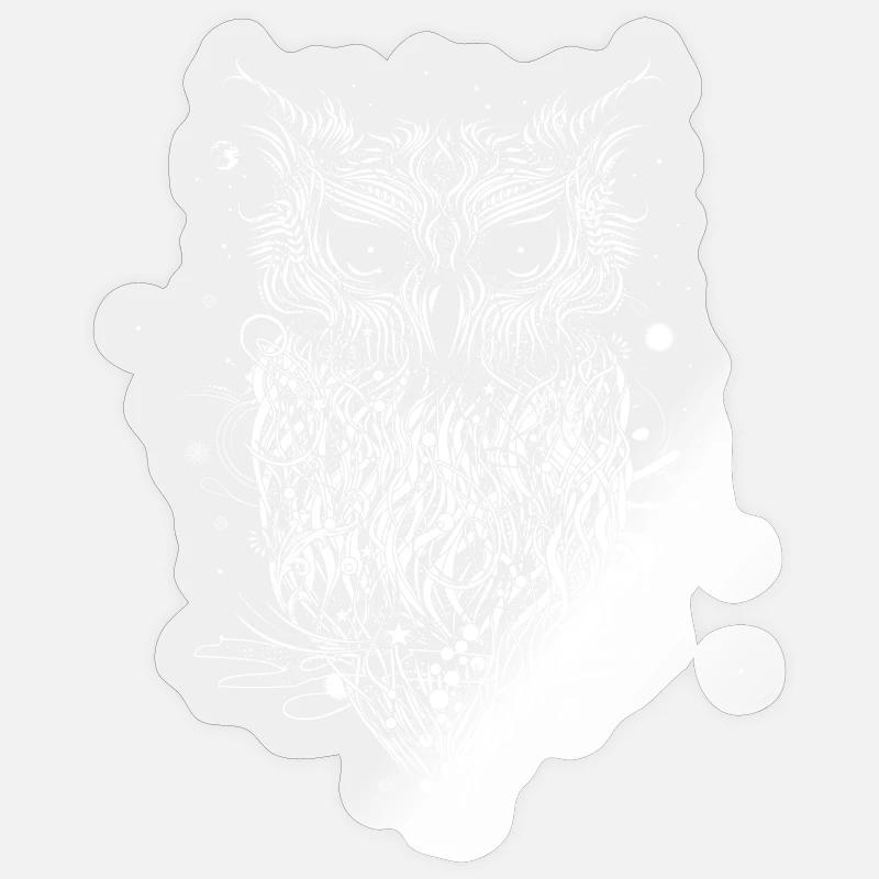 mysteriöse Eule Sticker Größe S (10 x 10 cm)