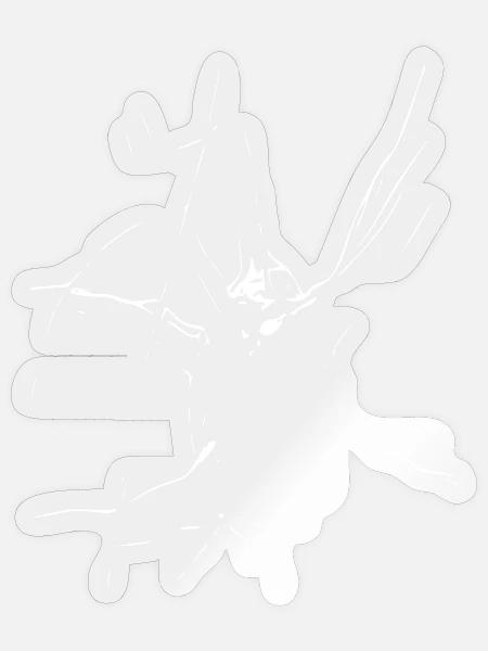 Nachtlinien Silhouette - Sticker Größe S (10 x 10 cm) - Transparent glänzend