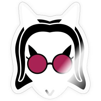 The Ekuroeil of Darkness - Sticker size S (10 x 10 cm) - transparent glossy - Front