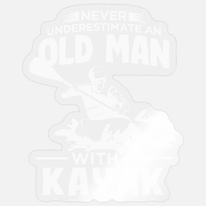 Paddle Paddle Boat Kayak Kayaking - Sticker size S (10 x 10 cm) - transparent glossy