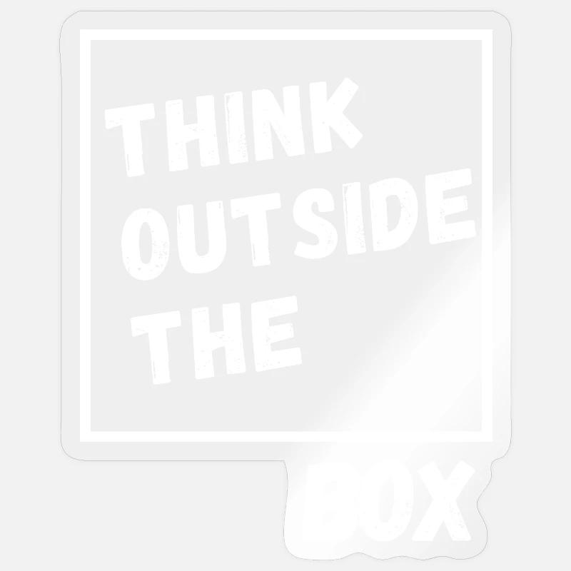 Sortez des sentiers battus. Penser différemment Sticker taille S (10 x 10 cm)