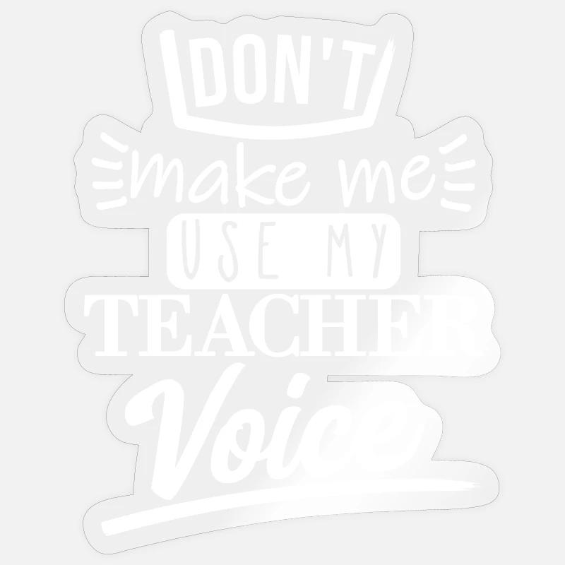 Ne me faites pas l’utiliser (blanc) Sticker taille S (10 x 10 cm)