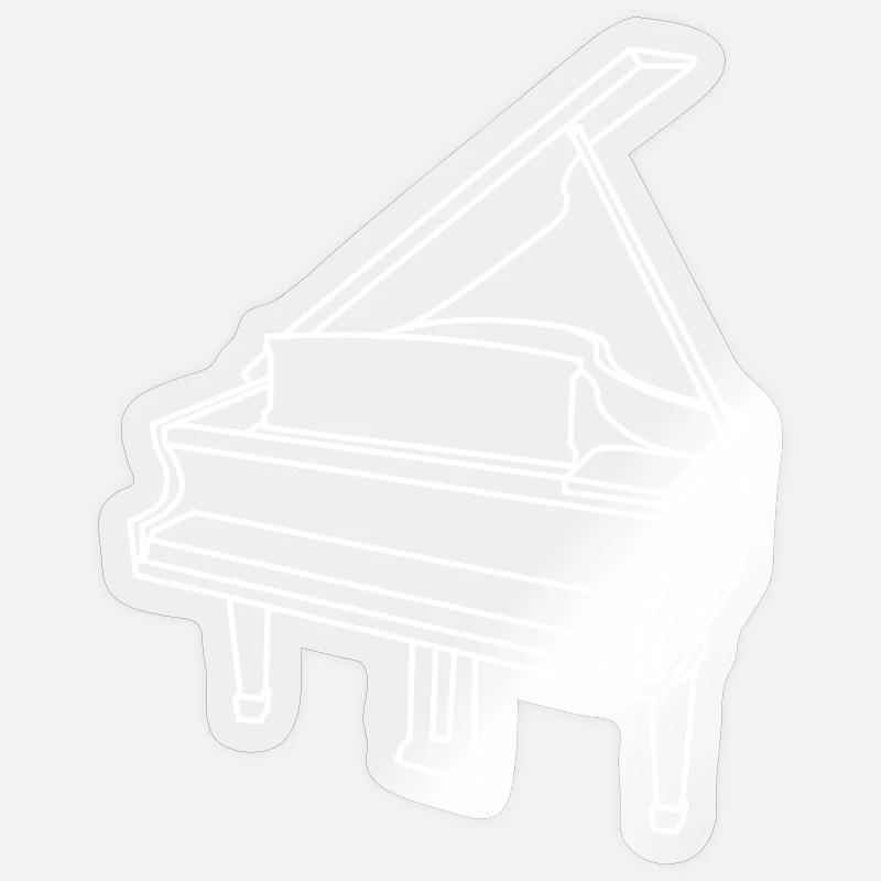 Wing Sketch - Sticker size S (10 x 10 cm) - transparent glossy