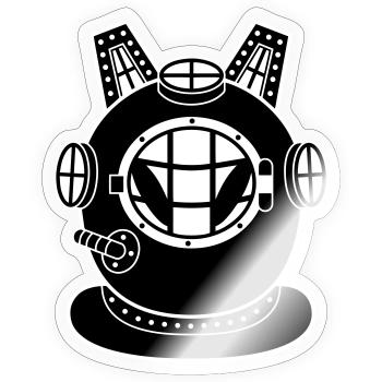Divekuroeil - Sticker size S (10 x 10 cm) - transparent glossy - Front