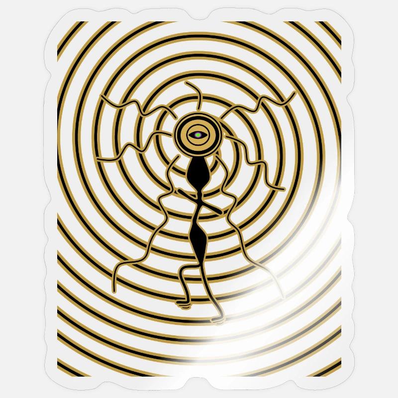 Third Eye Dances - Sticker size S (10 x 10 cm) - transparent glossy