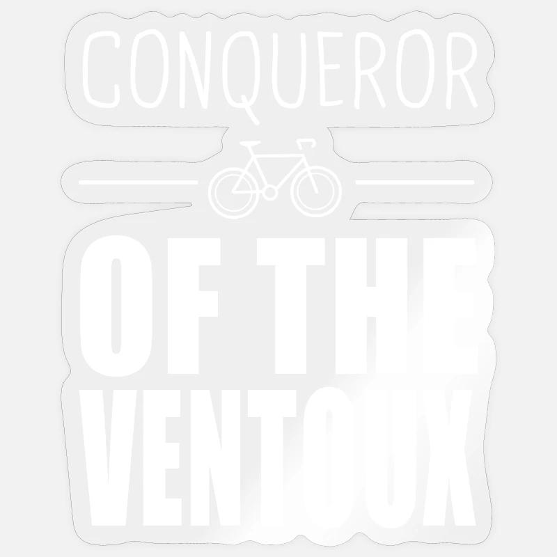Eroberer des Ventoux - Sticker Größe S (10 x 10 cm) - Transparent glänzend