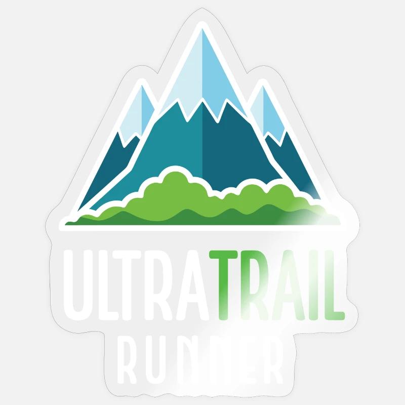 UltraTrail Runner - Sticker size S (10 x 10 cm) - transparent glossy
