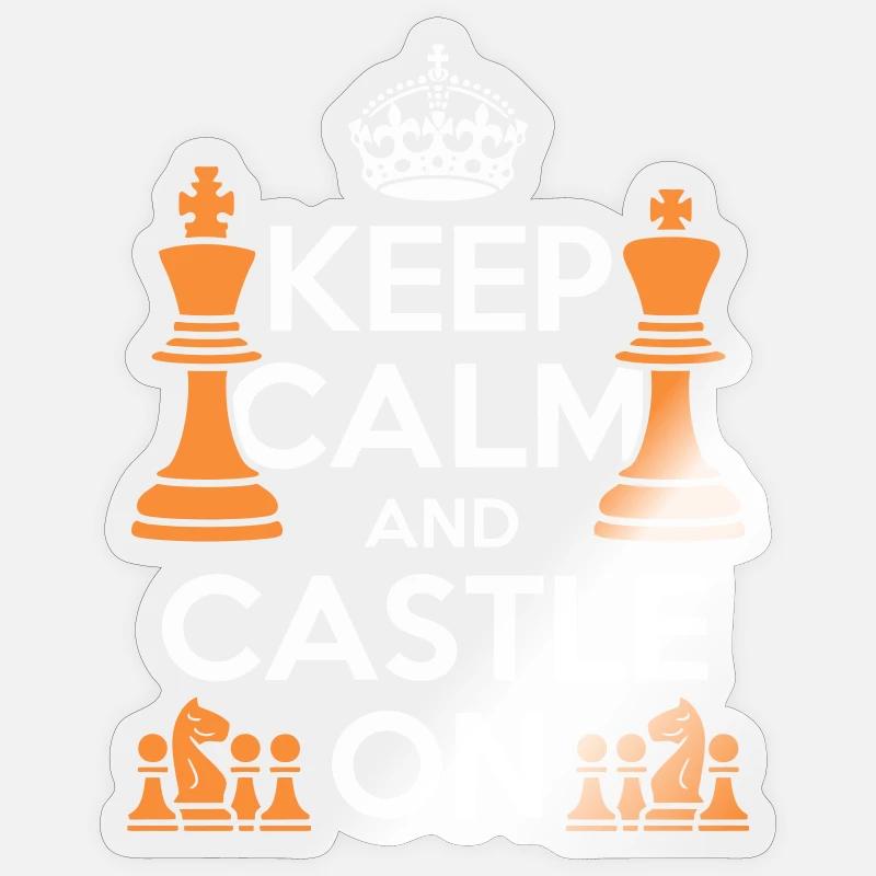 Bleiben Sie ruhig und machen Sie weiter Sticker Größe S (10 x 10 cm)