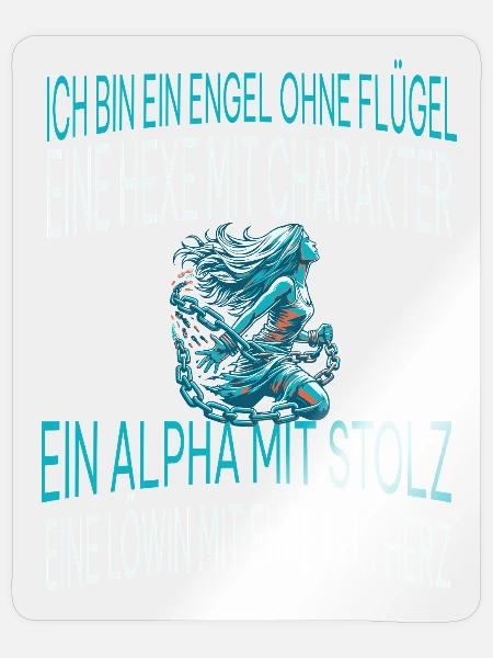 Frauenpower - Sticker Größe S (10 x 10 cm) - Transparent glänzend