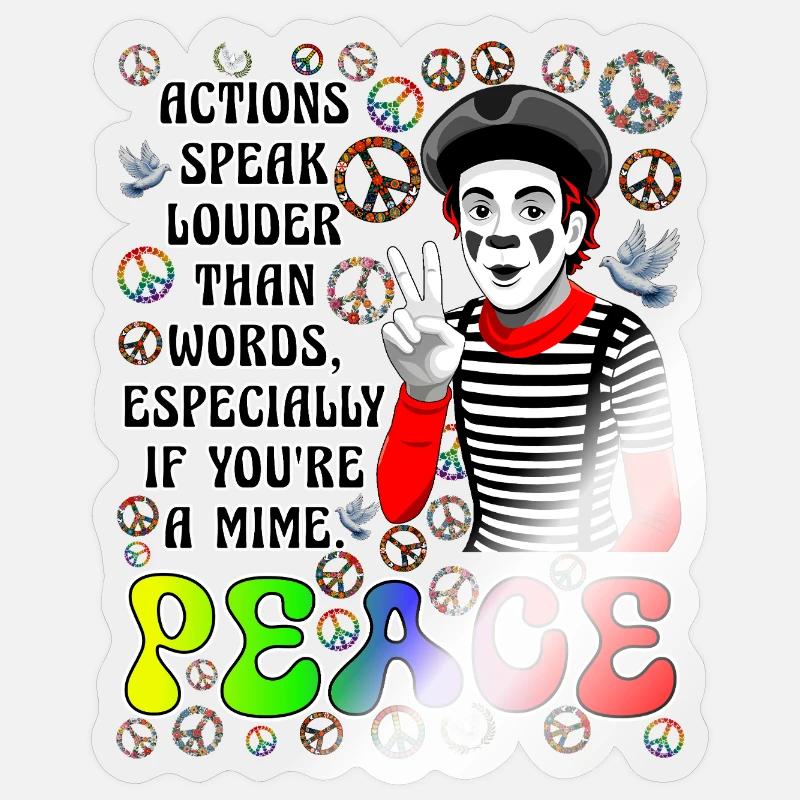 Frieden ist das Wichtigste Sticker Größe S (10 x 10 cm)